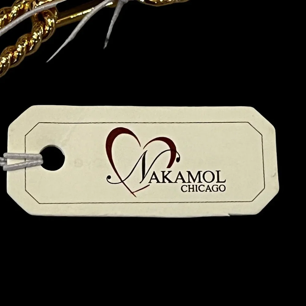 New with tags! Nakamol Handmade Twist Chain Necklace with Pearls